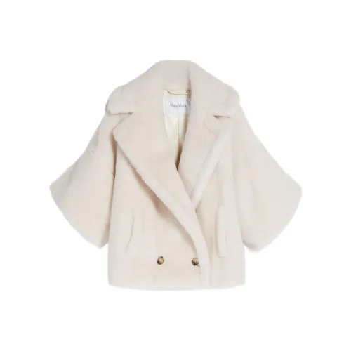 MaxMara SS23 Chinese New Year Белое Женское Короткое Пальто