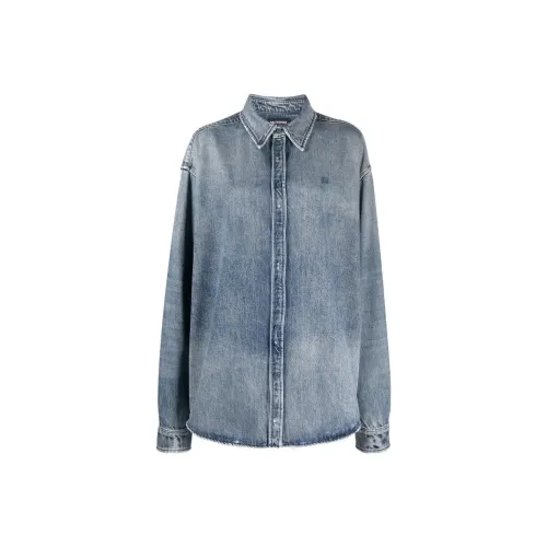 Balenciaga SS22 Denim Jacket Women's Blue