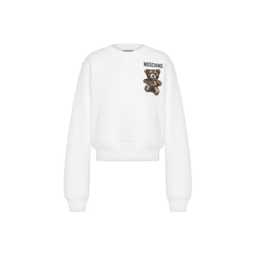 MOSCHINO SS25 Толстовка Женская Белая