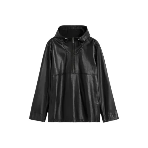 TOTEME SS24 Кожа Куртка Женская Черная