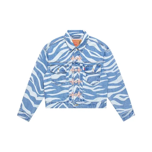 CLOT x Levis Синие Женские Джинсовые Куртки