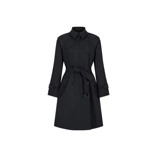 EMPORIO ARMANI Темно-синий Женский Тренч