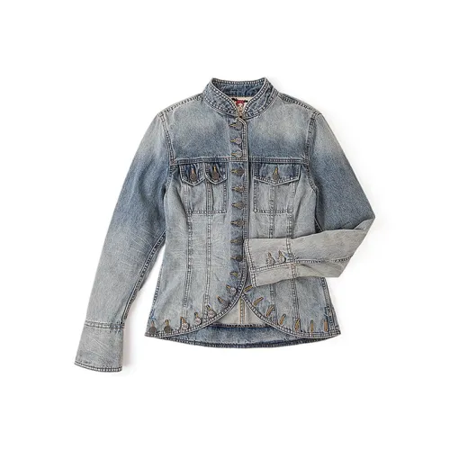 Lee Светло-синие Женские Джинсовые Куртки