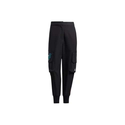 adidas CNY Collection Вязаные тренировочные брюки женские черные