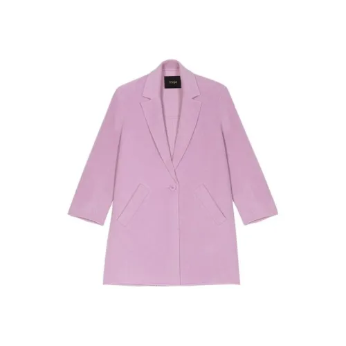 Maje Светло-фиолетовое Женское Пальто