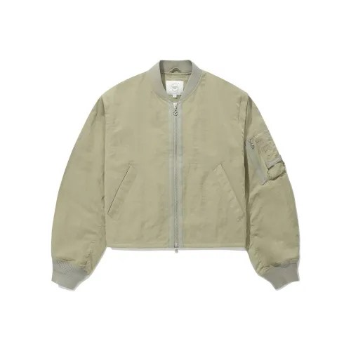 COVERNAT SS24 Бейсбольная куртка Женская Светлый хаки