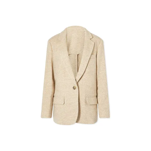 ISABEL MARANT ETOILE Бизнес-костюм пальто женское молочно-розовый конфетный