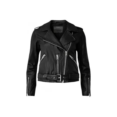 ALLSAINTS Черные Женские Кожаные Куртки