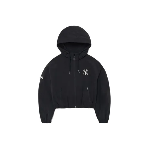 MLB Черное Женское Короткое Пальто