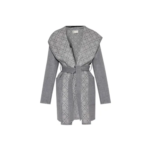 Tory Burch Пальто Женское Средне-Серое