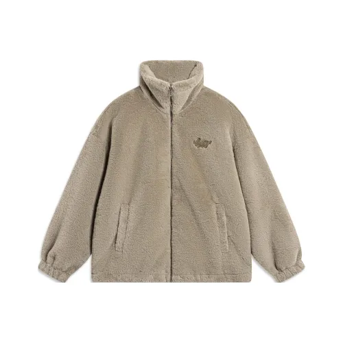 LINING Sports Life Collection Куртки Пальто Женское Серебристый Норковый Коричневый