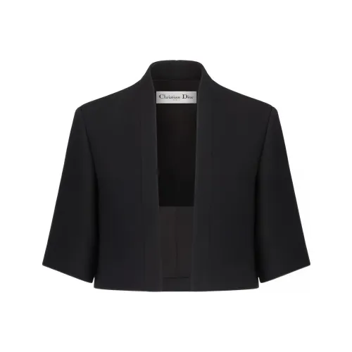 DIOR Черное Женское Короткое Пальто