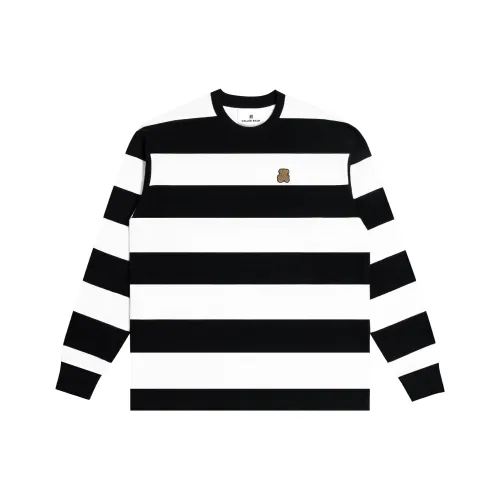 CALLED BACK Толстовка Женская Черно-белые Полосы