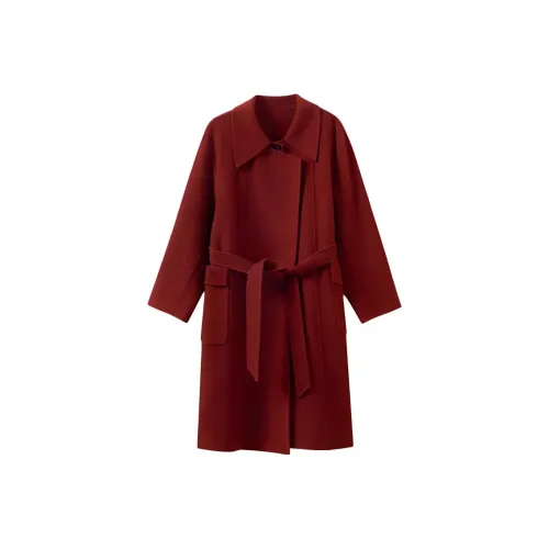 Inman Бургундское Женское Пальто