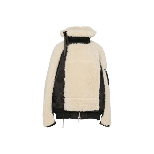 sacai Бежевые Женские Объемные Куртки (Пуфы)