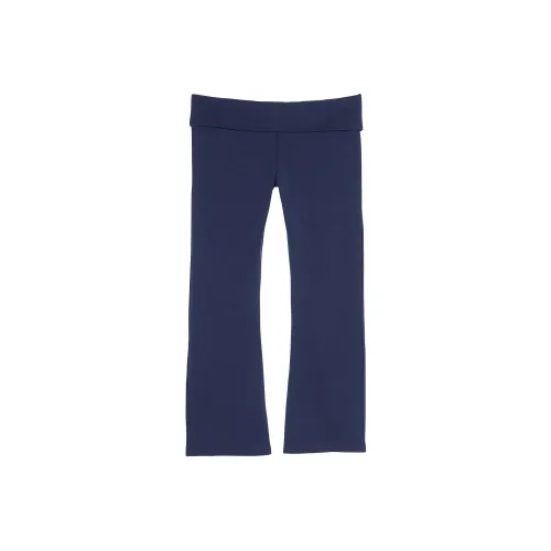 Victoria's Secret Розовый All Day Хлопок Foldover FLARE Леггинсы MN Повседневные брюки Женские Midnight Морской синий