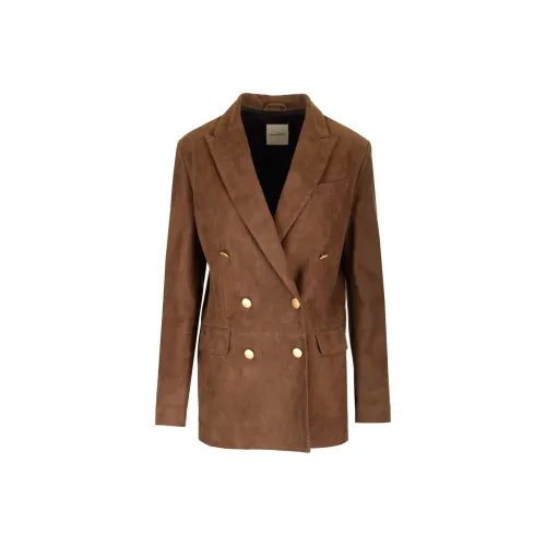 Tagliatore Бизнес-костюм Пальто Женское Коричневое