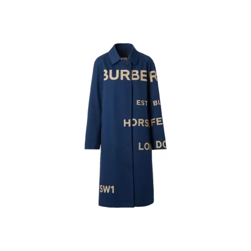 Burberry Horseferry SS21 Тренчкот Женский Синий