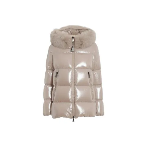 Moncler PARKA Пальто Женское Светлый Бежевый
