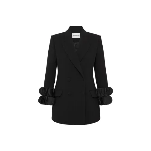 REBECCA VALLANCE SS24 Бизнес Костюм Пальто Женское Черное