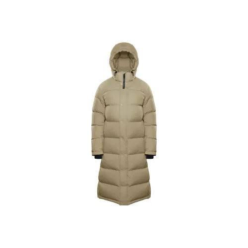 ARITZIA The Супер Puff Длинный CliMATTE Пуховик Женские Прутья ивы Коричневый Прутья ивы Коричневый