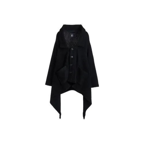 Yohji Yamamoto Черное Женское Пальто