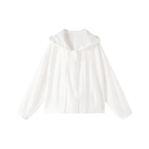 XIANGYING Белые Женские Рубашки