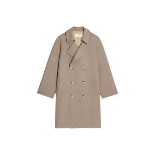 CELINE Пальто Женское Светло-Коричневое