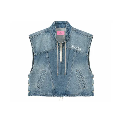 CHUU Джинсовый синий Женские жилеты