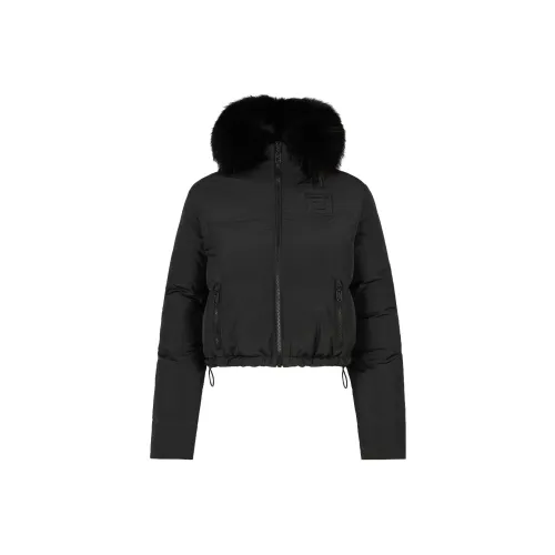 FENDI Хлопковый пуховик женский черный