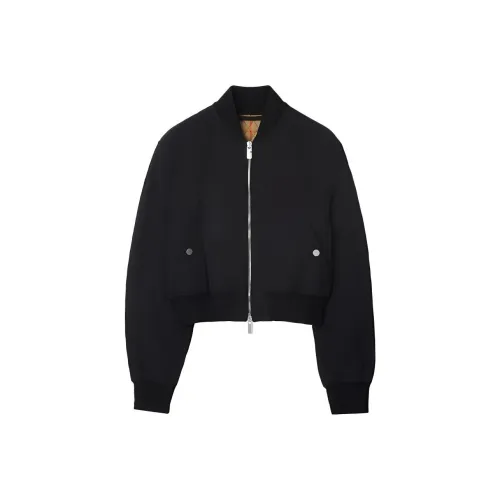 Burberry SS24 Хлопковый пуховик женский черный