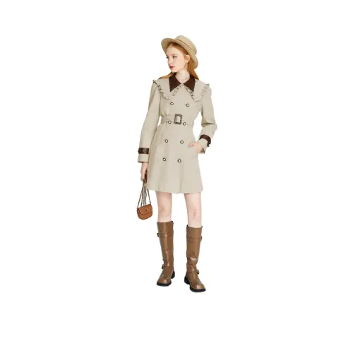 AIVEI Хаки Женская Тренч