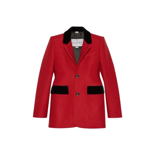 GUCCI x Balenciaga The Hacker Project Бизнес Костюм Пальто Женское Красное