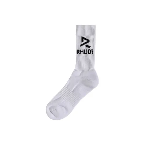 Rhude Белые Унисекс MID Носки до икры