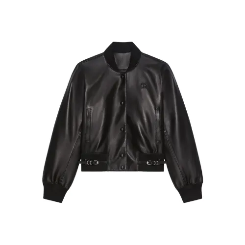 GIVENCHY SS24 Кожа Куртка Женская Черная
