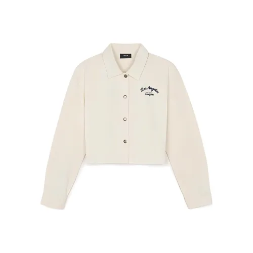 MLB Крем Женские Джинсовые Куртки