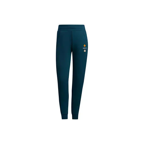 ADIDAS NEO adidas neo CNY Collection Вода Утка Зеленый Женские Вязаные Тренировочные брюки