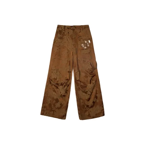 TCH Коричневые Женские Повседневные Брюки