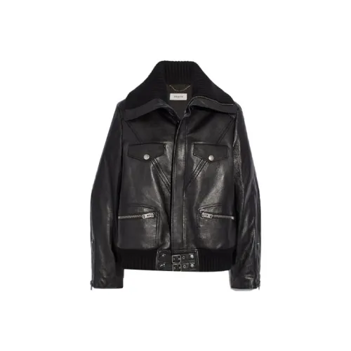 COACH Кожа Куртка Женская Черная