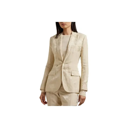 Ralph Lauren SS24 Бизнес Костюм Пальто Женское Экрю