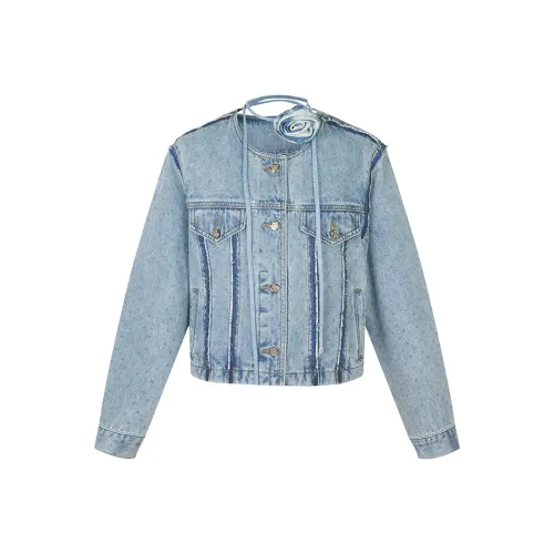 N ONE Denim Jacket Женская Джинсовая Синяя