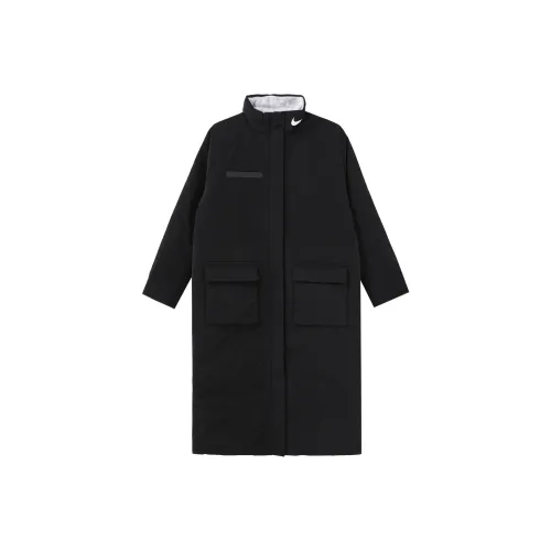 NIKE Черные Женские Объемные Куртки (Пуфы)