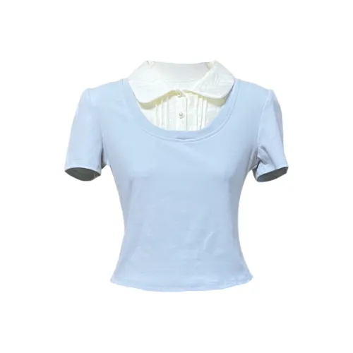 MTHE Рукав-фонарик T Рубашка Женская