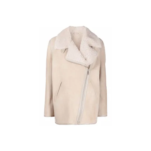 ISABEL MARANT ETOILE Телесный Женские Кожаные Куртки