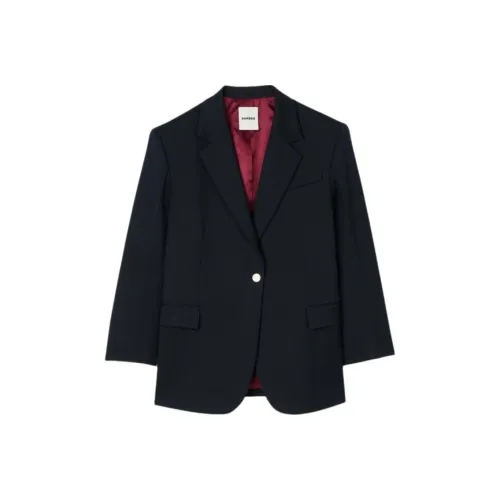 Sandro Бизнес-костюм женский темно-синий