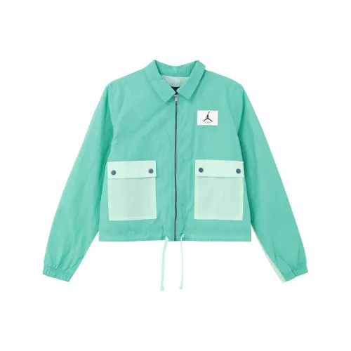 Джордан Mint Green Женское Короткое Пальто