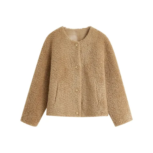 Inman Cropped Jacket Женская Хаки