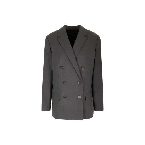 THEORY Бизнес-костюм Пальто Женское Серое