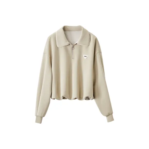 XIANGYING Свитшот Женский Фрукт Зеленый