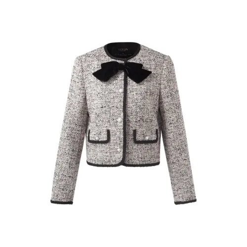 GOELIA Cropped Jacket Women's Photinia Gray